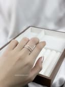 Nhẫn mảnh đính đá - ảnh 3